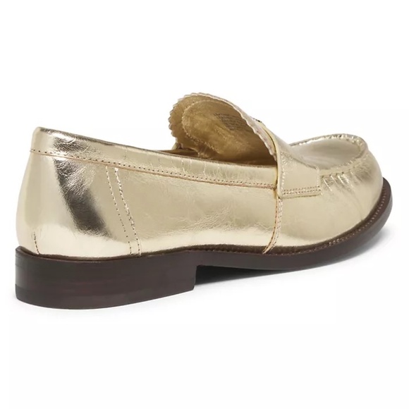 Tory Burch Classic Metallic Leather Loafers - Picture 3 of 8